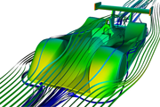 F1 Air flow simulation